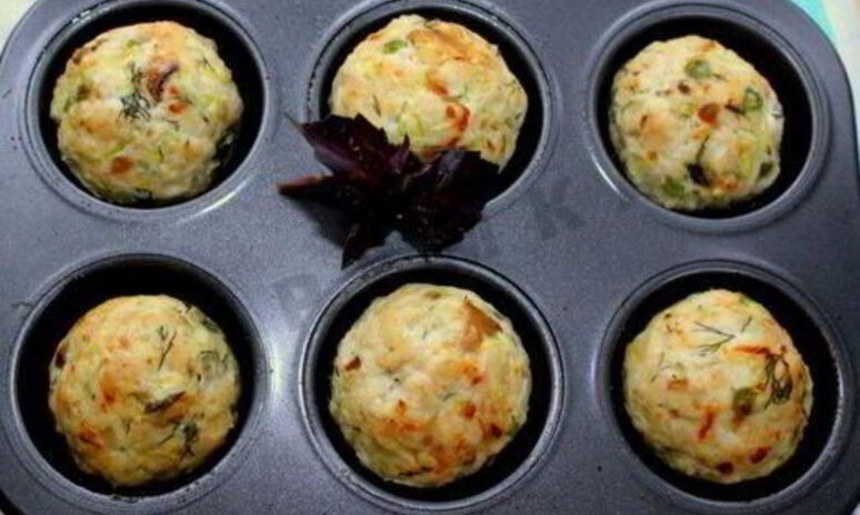 Рецепт маффины несладкие из куриных грудок