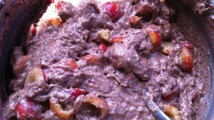 маффины с черешней