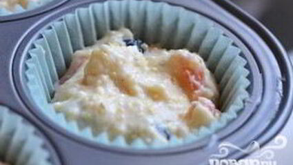 маффины с черникой и абрикосами