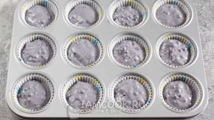 маффины с черникой