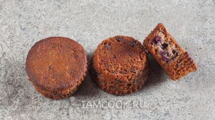 маффины с черникой