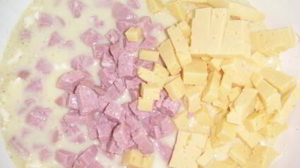 маффины с сыром и ветчиной