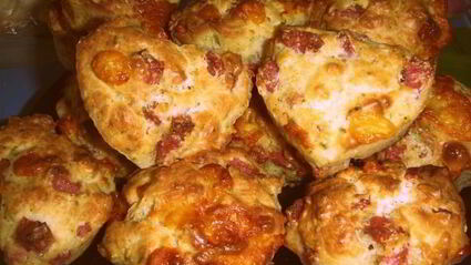 маффины с сыром и ветчиной