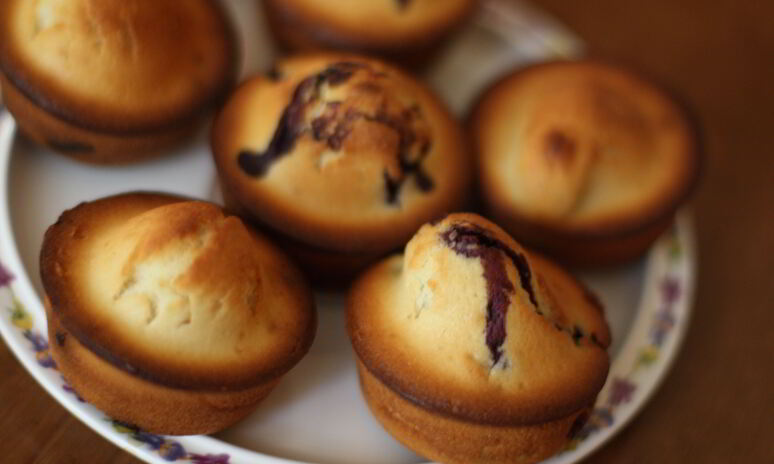 Рецепт маффины с целой голубикой