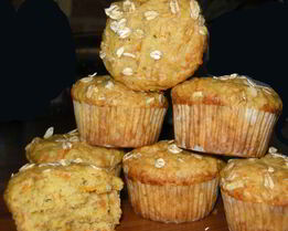 Маффины с тыквой, бананом и морковью