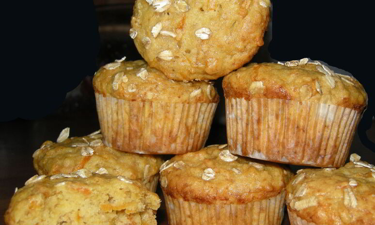 Рецепт маффины с тыквой, бананом и морковью