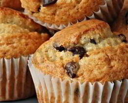 Маффины с тыквой и изюмом на сметане