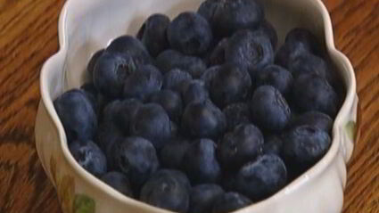 маффины со свежей голубикой