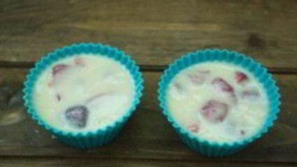 маффины со свежей клубникой