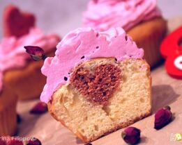 Маффины Валентинка