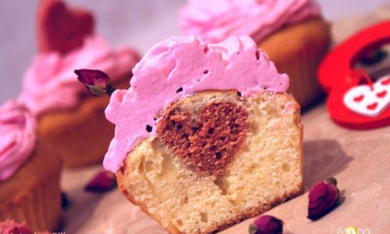 Рецепт маффины валентинка