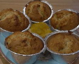 Миндальные маффины с манго