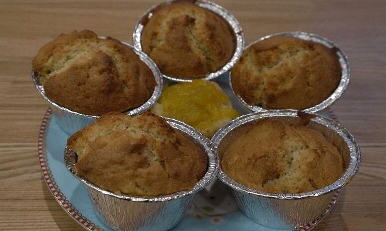 Рецепт миндальные маффины с манго