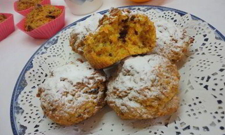 Рецепт морковно-апельсиновые маффины с клюквой