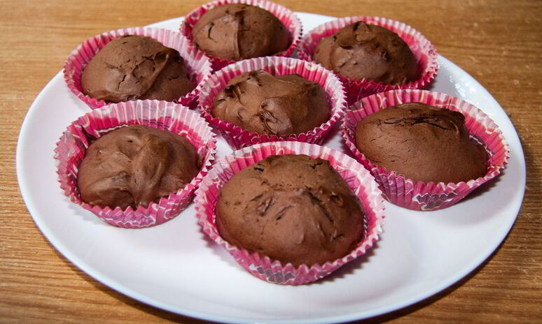 Рецепт нежные шоколадные маффины