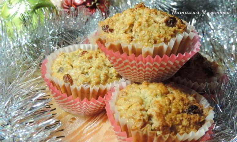 Рецепт низкокалорийные овсяные маффины