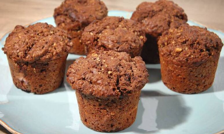 Рецепт ореховые маффины с шоколадной начинкой