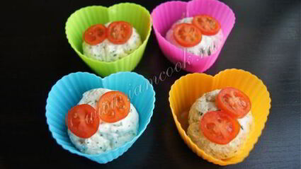 пикантные маффины из сыра и творога