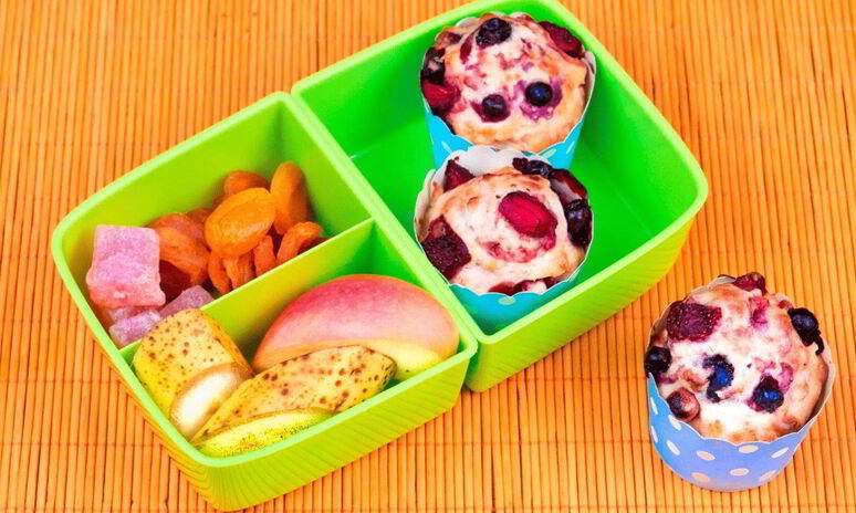 Рецепт полезные овсяные маффины с ягодами