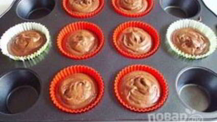 шоколадные маффины с какао