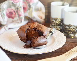 Шоколадные маффины с жидкой начинкой