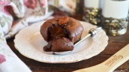 шоколадные маффины с жидкой начинкой