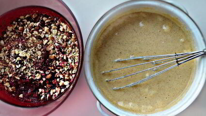 свекольно-ореховые маффины