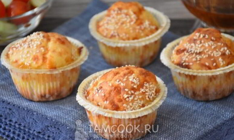 Рецепт сырные маффины
