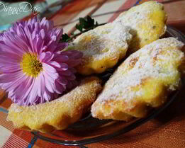 Творожные маффины с кусочками банана и киви Божественная нежность