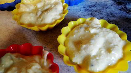 творожные маффины с кусочками банана и киви божественная нежность