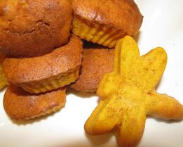 Тыквенные маффины с миндалем, лимоном и имбирем