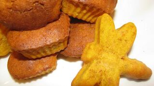 Тыквенные маффины с миндалем, лимоном и имбирем