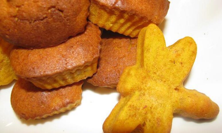 Рецепт тыквенные маффины с миндалем, лимоном и имбирем