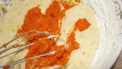 тыквенные маффины с миндалем, лимоном и имбирем