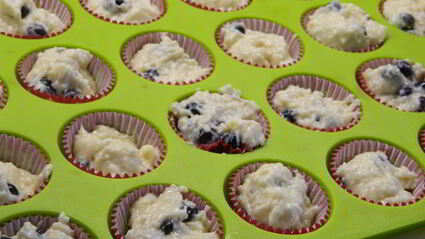 ягодные маффины с миндальным штрейзелем