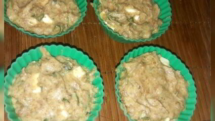 закусочные маффины с руколой и фетой