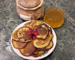 Банановые оладьи с овсяной мукой