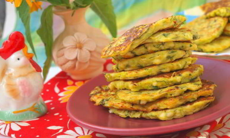 Рецепт кабачково-сырные оладьи