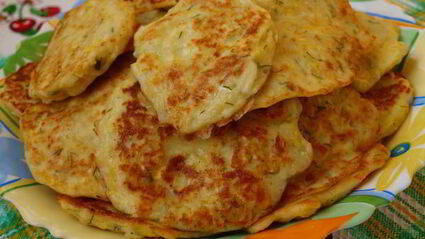 кабачково-сырные оладьи