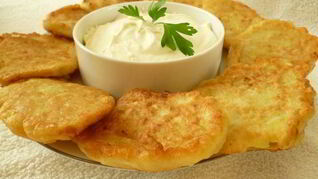 Кабачковые оладушки на кефире