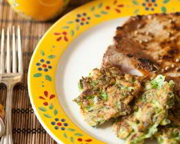 Кабачковые оладьи на гарнир