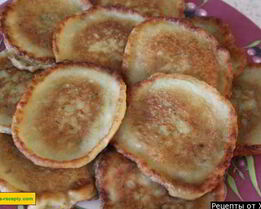 Кабачковые оладьи сладкие