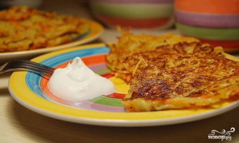 Рецепт картофельные оладьи постные