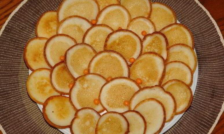 Рецепт мини оладушки с хрустящим ободком