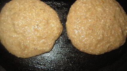 многозерновые оладьи с бананами