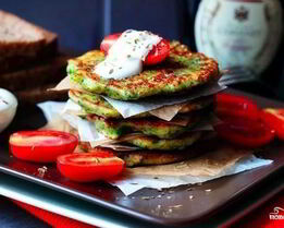 Оладьи из брокколи с сыром