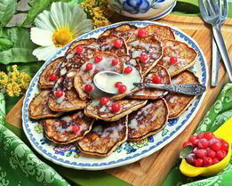 Оладьи из двух продуктов