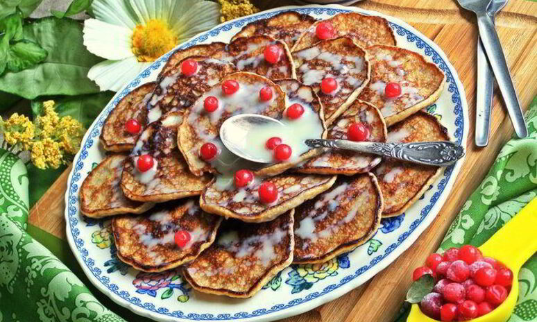 Рецепт оладьи из двух продуктов