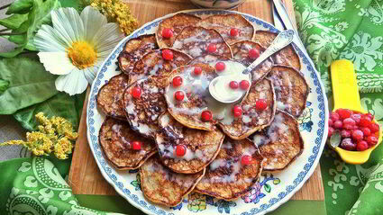 оладьи из двух продуктов