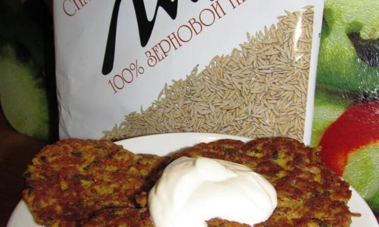 Рецепт оладьи из кабачков и отрубей лито